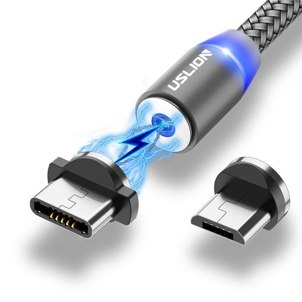 Magnetic Micro USB Cable With Lightning Fast Charging And Magnet For Mobile Phones